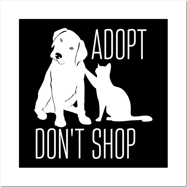 Adopt Don’t Shop Wall Art by vcent